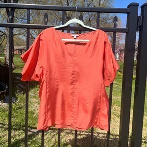 COS 100% Silk Flutter Sleeve Blouse